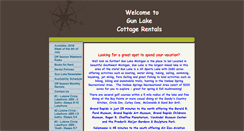 Desktop Screenshot of gunlakecottagerentals.com